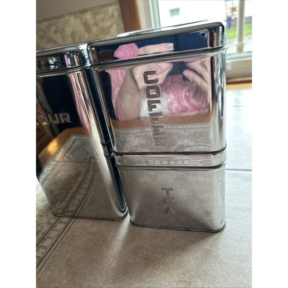 beautyware‎ canister set MCM Flour Coffee Tea Diver